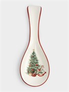 Подставка под ложку Лошадка у Елки 25х9 см. (керамика). Anna Lafarg ANLAF-FDH-0303-9