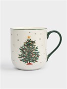Кружка Нарядная Елка New year 450 мл. (фарфор). Anna Lafarg ANLAF-TNG2003-1