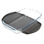 Форма для запекания с крышкой 3,85 л. (40х25х6 см). Borcam by Pasabahce 59124GREY
