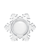 Подсвечник низкий Снежинка 8 см. для чайной свечи (стекло). Anna Lafarg ANLAF-C8635-2