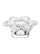 Подсвечник низкий Снежинка 8 см. для тонкой свечи (стекло). Anna Lafarg ANLAF-C18038