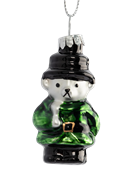 Игрушка елочная Мишка 4 см. стеклянная. Anna Lafarg ANLAF-DGF1231