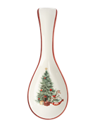 Подставка под ложку Лошадка у Елки 25х9 см. (керамика). Anna Lafarg ANLAF-FDH-0303-9