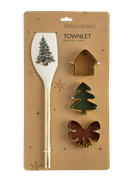 Набор для выпечки Townlet 4 пр. (лопатка, 4 формы). Anna Lafarg ANLAF-HRN-72-35