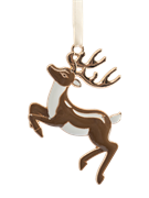 Игрушка елочная Прыгающий олень 8 см. металлическая. Anna Lafarg ANLAF-ZNV-2506