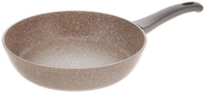 Сковорода глубокая Алтай 24 см. без крышки, ручка Soft Touch (покрытие  Мраморное). Гардарика 1224-07