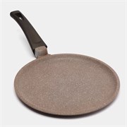 Сковорода блинная Алтай 22 см. с мраморным покрытием и ручкой soft-touch. Гардарика 0822-07