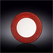 Тарелка обеденная 25 см. Всплеск красный (Splash Red). Wilmax 667214/A