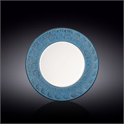 Тарелка обеденная 25 см. Всплеск голубой (Splash Blue). Wilmax 667614/A