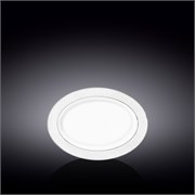 Блюдо овальное 20х14 см. плоское малое. Диамант с Платиной (Diamond Platinum). Wilmax 880.103.114/A