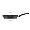 Сковорода Гриль Granit Black 28х28 см. с крышкой. Мечта С68802 - фото 42144