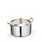 Мини-кастрюля сервировочная с крышкой Silver 16х7 см. (2 ручки). Wilmax 554146/S - фото 42341
