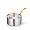 Мини-кастрюля сервировочная с крышкой Silver 16х7 см. (1 ручка). Wilmax 554150/S - фото 42345