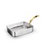 Сковорода для подачи прямоугольная Silver 18х14х4,5 см. (1 ручка). Wilmax 554128/S - фото 42449