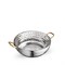 Сковорода для подачи круглая глубокая Silver 18х6 см. (2 ручки). Wilmax 554132/S - фото 42453