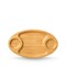 Блюдо Bamboo овальное 40,5х23 см. (с 2-я боковыми соусниками). Wilmax 771040/A