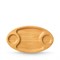 Блюдо Bamboo овальное 45,5х25 см. (с 2-я боковыми соусниками). Wilmax 771041/A