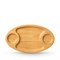 Блюдо Bamboo овальное 50,5х28 см. (с 2-я боковыми соусниками). Wilmax 771198/A