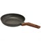 Сковорода глубокая Мегалит 22 см. без крышки (ручкой soft-touch, коричневый). Гардарика 0422-18