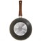 Сковорода-Вок Мегалит с крышкой 28 см. (съемная ручка soft-touch, коричневый). Гардарика 0728-18-01-10