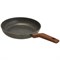 Сковорода глубокая Мегалит 24 см. без крышки (ручкой soft-touch, коричневый). Гардарика 0424-18