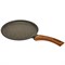 Сковорода блинная Мегалит 22 см. (ручка soft-touch, коричневый). Гардарика 0822-18