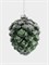 Игрушка елочная Шишка зеленая 10 см. стеклянная. Anna Lafarg ANLAF-EG01-KU-006