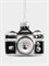 Игрушка елочная Фотоаппарат 7х5 см. стеклянная. Anna Lafarg ANLAF-EG01-KU-087