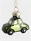 Игрушка елочная Машинка зеленая 5 см. стеклянная. Anna Lafarg ANLAF-EBL4440158