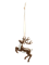 Игрушка елочная Прыгающий олень 8 см. металлическая. Anna Lafarg ANLAF-ZNV-2506