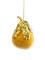 Игрушка елочная Груша 13 см. пенопласт и пластик. Anna Lafarg ANLAF-LP25-F04-YEL