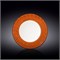 Тарелка обеденная 25 см. Всплеск оранжевый (Splash Orange). Wilmax 667314/A