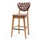 Стул барный Винстон, Люкс. Обивка орехово-коричневого цвета. Wilmax 300701044